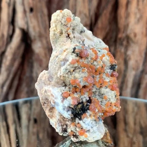 9cm 165g Orange Spessartine Garnet, Tongbei, Fujian, China