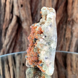 9cm 165g Orange Spessartine Garnet, Tongbei, Fujian, China