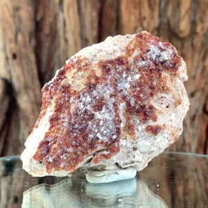 10cm 260g Red Spessartine Garnet, Tongbei, Fujian, China
