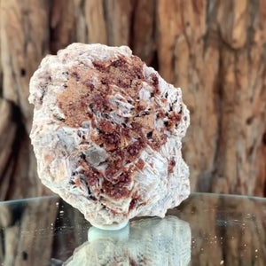10cm 260g Red Spessartine Garnet, Tongbei, Fujian, China
