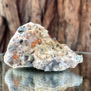 7.5cm 105g Garnet and Quartz, Tongbei, Fujian, China