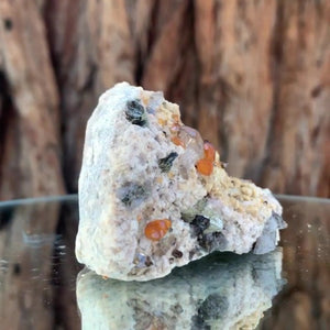 7.5cm 105g Garnet and Quartz, Tongbei, Fujian, China