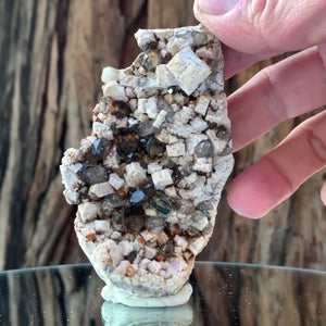 9.5cm 130g Garnet and Smoky Quartz, Tongbei, Fujian, China