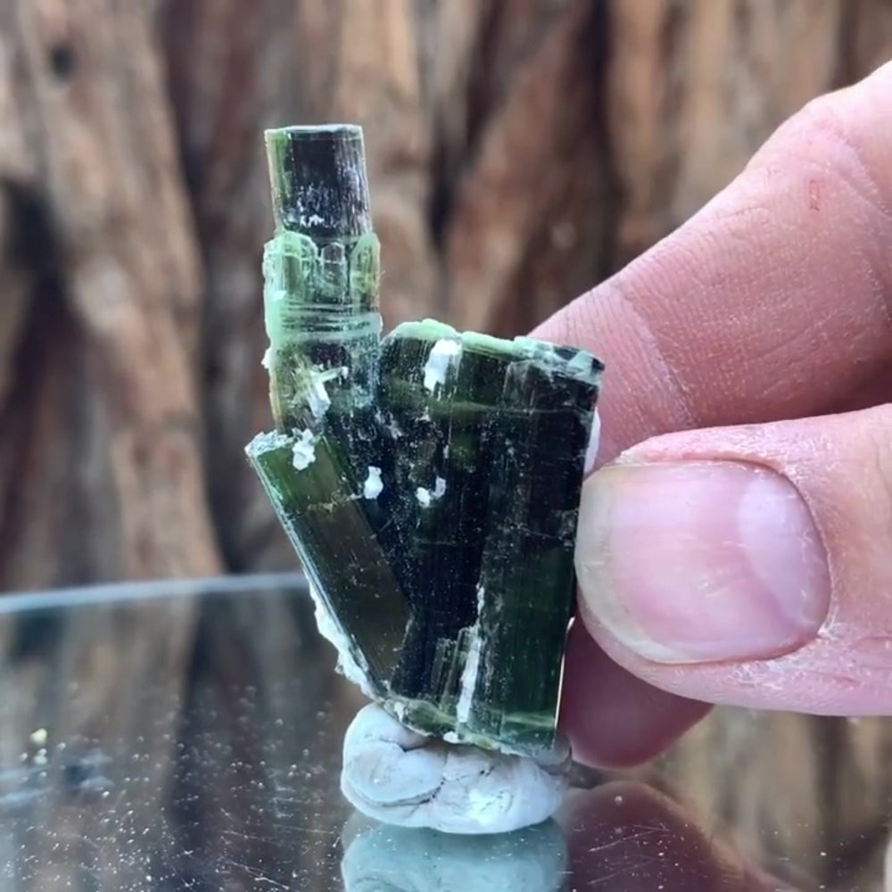 4.5cm 21g Green Tourmaline, Tulga Mine, Gilgit-Baltistan, Pakistan