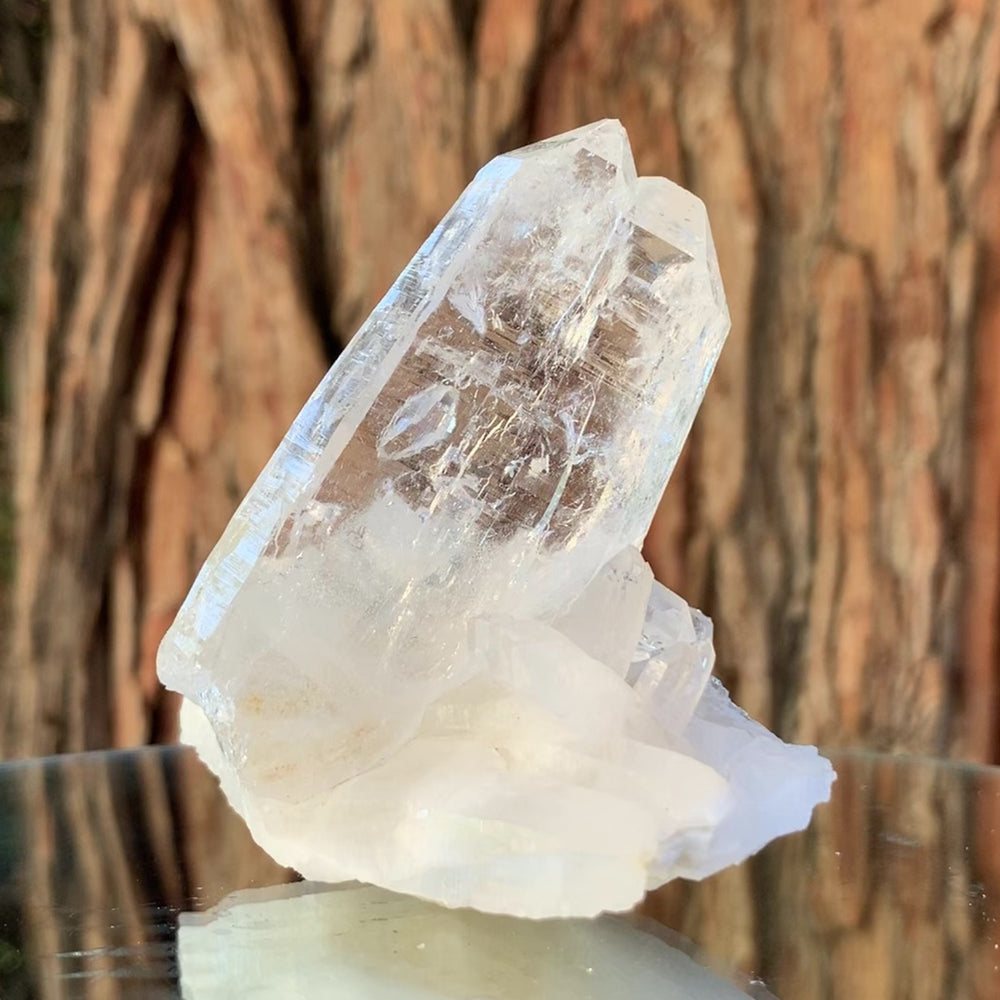 8cm 162g Himalayan Clear Quartz Cluster from Tormiq Valley Mine, Skardu, Pakistan