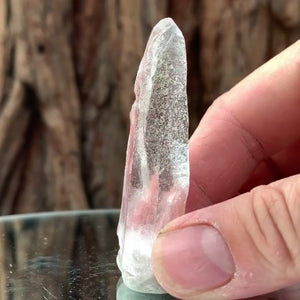
            
                Load image into Gallery viewer, 6cm 20g Himalayan Clear Quartz &amp;quot;Lady Finger&amp;quot; from Skardu, Pakistan
            
        