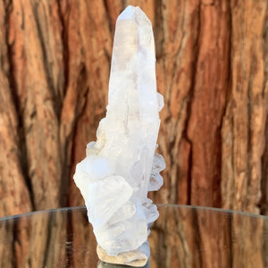 10cm 135g Himalayan Clear Quartz & Muscovite Mica, Hashupi Mine, Shigar, Gilgit-Baltistan, Pakistan
