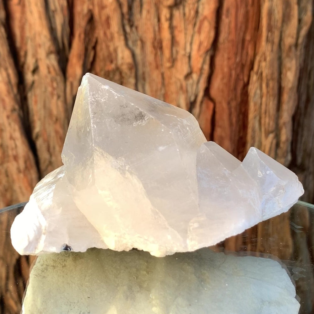 11.6cm 658g Himalayan Clear Quartz, & Black Tourmaline, Bulachi Mine, Roundu Valley, Skardu, Gilgit -Baltistan, Pakistan