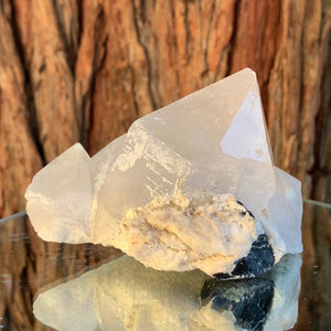 11.6cm 658g Himalayan Clear Quartz, & Black Tourmaline, Bulachi Mine, Roundu Valley, Skardu, Gilgit -Baltistan, Pakistan