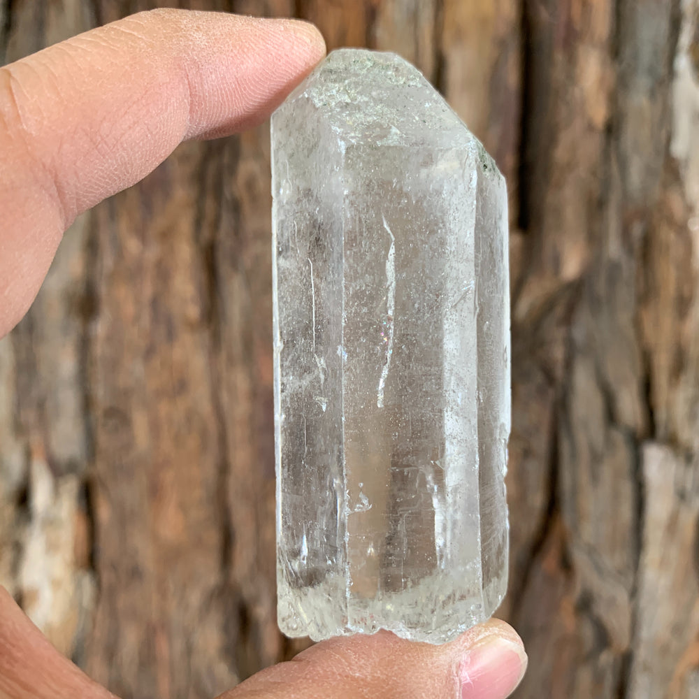 8cm 130g Himalayan Clear Quartz Crystal Stone Rock Lemurian Seed from Skardu, Pakistan