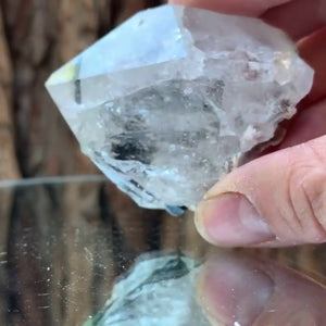 6cm 125g Green Tourmaline and Himalayan Quartz, Tulga Mine, Gilgit-Baltistan, Pakistan