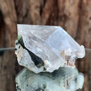 6cm 125g Green Tourmaline and Himalayan Quartz, Tulga Mine, Gilgit-Baltistan, Pakistan