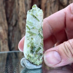 6.5cm 42g Green Tourmaline and Himalayan Quartz, Tulga Mine, Gilgit-Baltistan, Pakistan