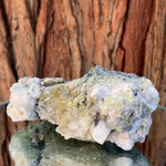 11cm 385g Green Sphene Crystals on Complex Mineral Matrix from Shelisa mine, Arundo, Shigar District, Gilgit-Baltistan, Pakistan