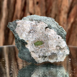 6cm 70g Green Sphene on Calcite from Shelisa Mine, Arundo, Shigar District, Gilgit-Baltistan, Pakistan