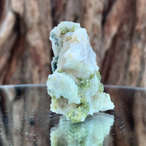 4.5cm 34g Green Sphene on Calcite from Shelisa Mine, Arundo, Shigar District, Gilgit-Baltistan, Pakistan