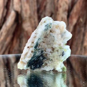 4.5cm 34g Green Sphene on Calcite from Shelisa Mine, Arundo, Shigar District, Gilgit-Baltistan, Pakistan