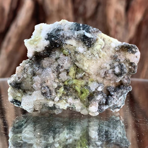 4.5cm 30g Green Sphene on Calcite from Shelisa Mine, Arundo, Shigar District, Gilgit-Baltistan, Pakistan