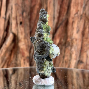 7cm 33g Green Sphene on Calcite from Shelisa Mine, Arundo, Shigar District, Gilgit-Baltistan, Pakistan