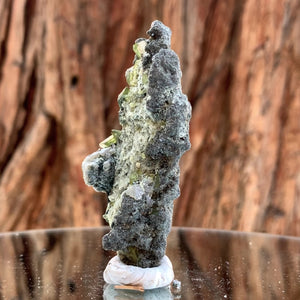 7cm 33g Green Sphene on Calcite from Shelisa Mine, Arundo, Shigar District, Gilgit-Baltistan, Pakistan