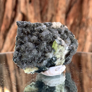 6cm 36g Green Sphene on Calcite from Shelisa Mine, Arundo, Shigar District, Gilgit-Baltistan, Pakistan