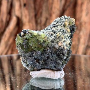 5cm 29g Green Sphene on Calcite from Shelisa Mine, Arundo, Shigar District, Gilgit-Baltistan, Pakistan