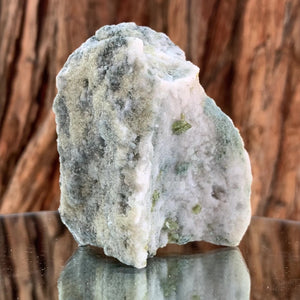 7.5cm 270g Green Sphene on Calcite from Shelisa Mine, Arundo, Shigar District, Gilgit-Baltistan, Pakistan