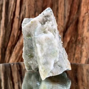 7.5cm 270g Green Sphene on Calcite from Shelisa Mine, Arundo, Shigar District, Gilgit-Baltistan, Pakistan
