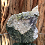 10cm 215g Green Sphene on Calcite from Shelisa Mine, Arundo, Shigar District, Gilgit-Baltistan, Pakistan