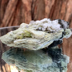 8cm 85g Green Sphene on Calcite from Shelisa Mine, Arundo, Shigar District, Gilgit-Baltistan, Pakistan