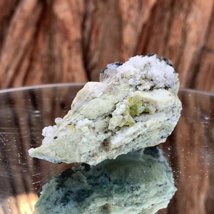
            
                Load image into Gallery viewer, 8cm 85g Green Sphene on Calcite from Shelisa Mine, Arundo, Shigar District, Gilgit-Baltistan, Pakistan
            
        
