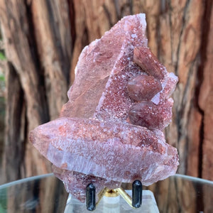 10cm 180g Clay Inclusion Red Quartz from Morocco