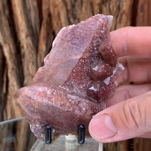 10cm 180g Red Quartz with Clay Inclusion from Morocco