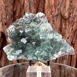 14cm 615g Clear Green Fluorite, Xianghuapu Mine, Hunan China