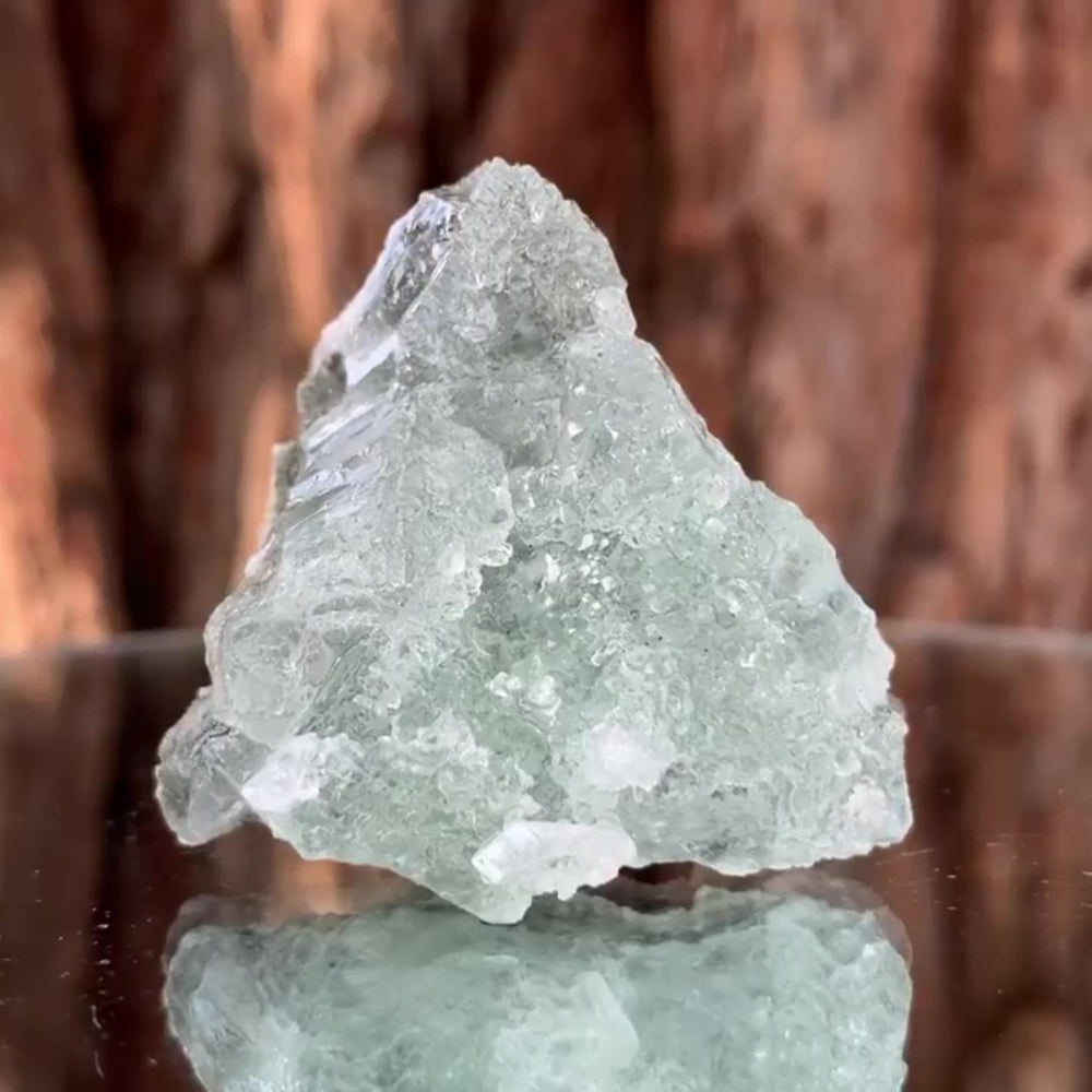 4.5cm 50g Mint Green Fluorite and Calcite, Xianghualing Mine, Hunan, China