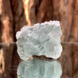 4cm 35g Mint Green Fluorite and Calcite, Xianghualing Mine, Hunan, China