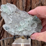 13.5cm 250g Clear Green Fluorite from Xianghuapu Mine, Hunan, CN