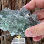 10.5cm 210g Clear Green Fluorite from Xianghuapu Mine, Hunan, CN