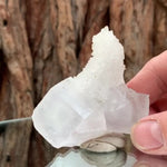 7cm 95g White Clear Fluorite and Calcite, Manaoshan Mine, Hunan China