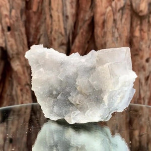 11cm 340g White Clear Fluorite and Calcite, Manaoshan Mine, Hunan China