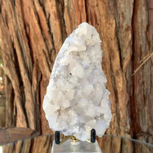 12.5cm 380g Fluorite with Calcite from Manaoshan Mine, Hunan, China