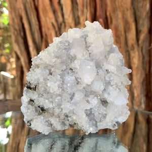 9cm 465g Fluorite with Calcite from Manaoshan Mine, Hunan, China