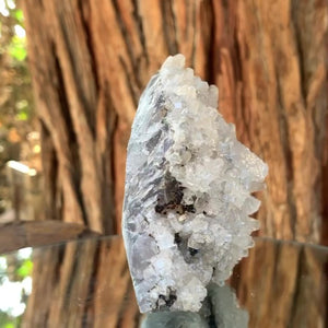 9cm 465g Fluorite with Calcite from Manaoshan Mine, Hunan, China
