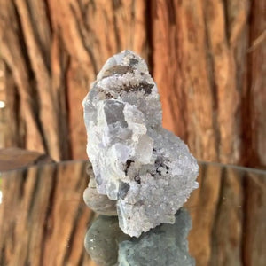 9cm 255g Fluorite with Calcite from Manaoshan Mine, Hunan, China