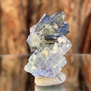 3cm 12g Wolframite & Fluorite from Yaogangxian Mine, Hunan, China