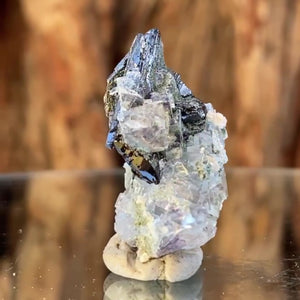 3cm 12g Wolframite & Fluorite from Yaogangxian Mine, Hunan, China