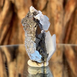 4cm 32g Wolframite & Calcite from Yaogangxian Mine, Hunan, China