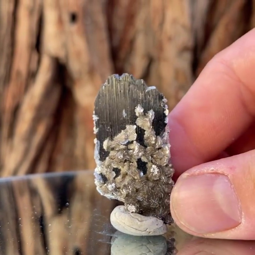 4cm 10g Wolframite & Quartz from Yaogangxian Mine, Hunan, China