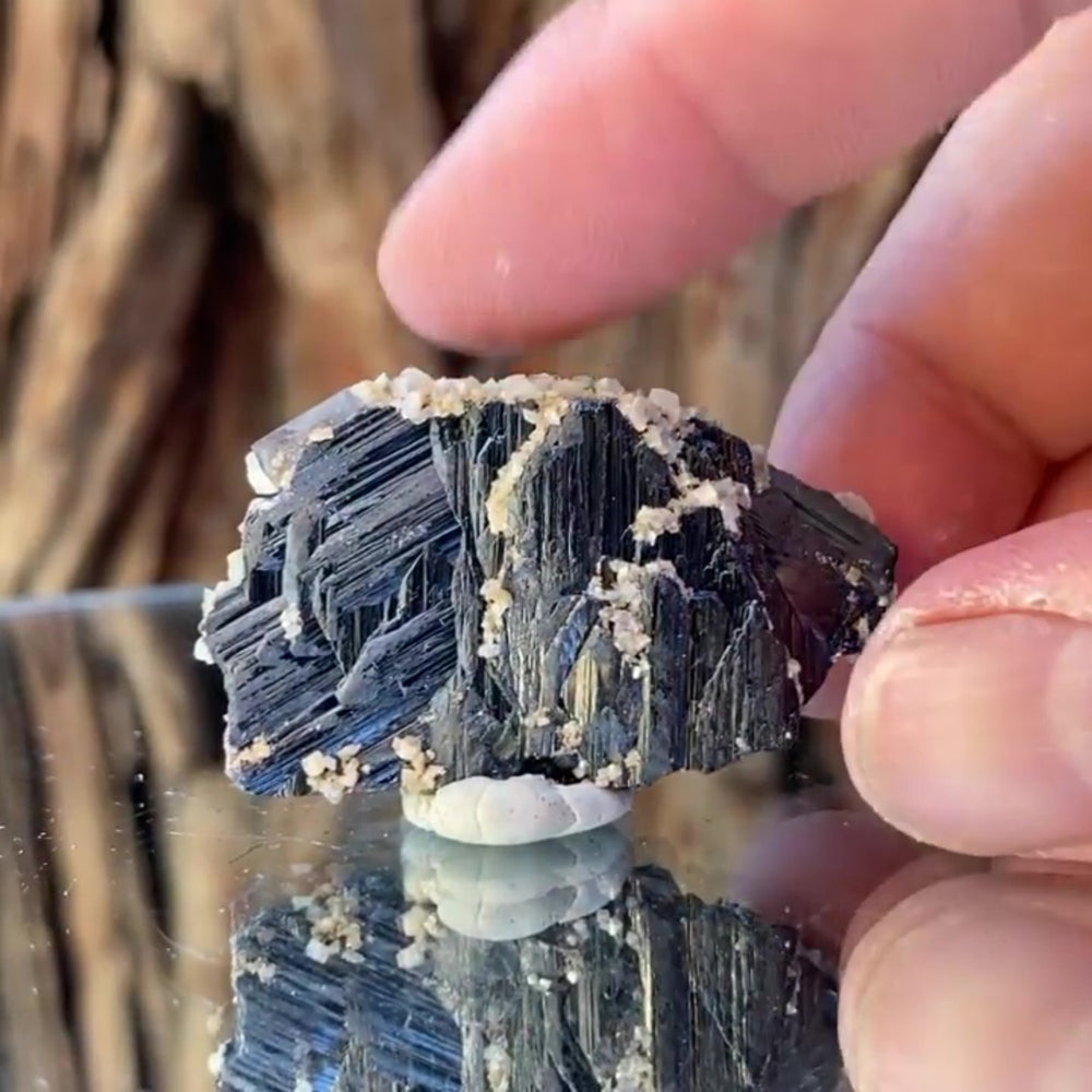 4.5cm 34g Wolframite & from Yaogangxian Mine, Hunan, China