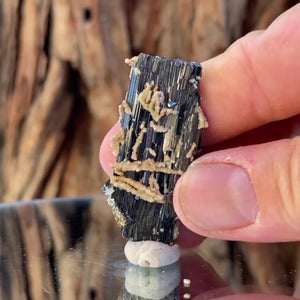 4.5cm 20g Wolframite & Calcite from Yaogangxian Mine, Hunan, China